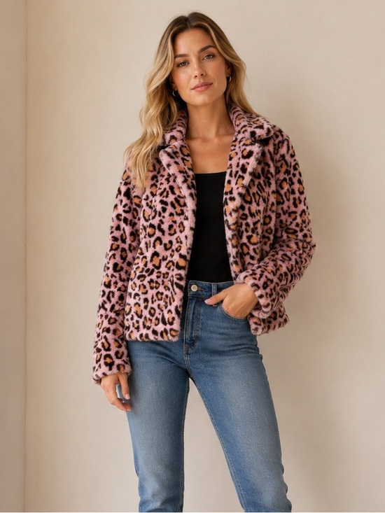 36 Point 5 Jackets & Blazers - Leopard Fur Jacket